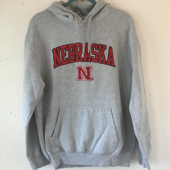 Genuine Stuff Tops - Nebraska College Hooded Sweatshirt Genuine Stuff